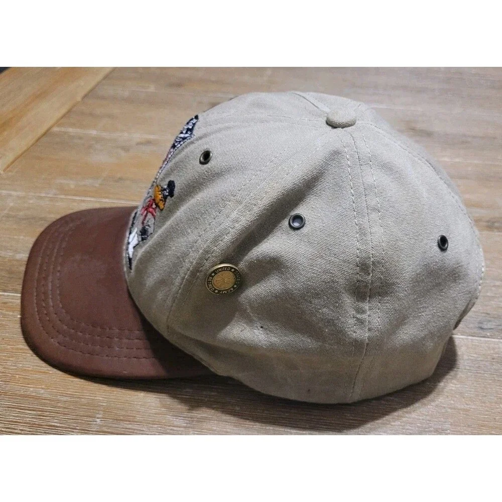 1991 Looney Tunes Hat Army Navy Air Force Cap American Flag Military Snapback
